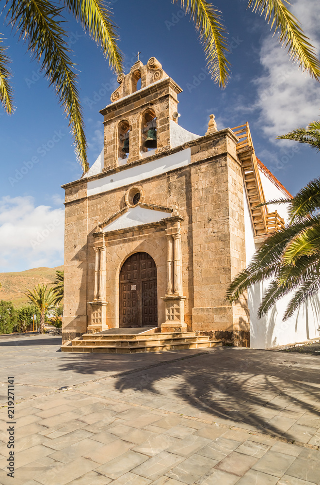 Church of Nuestra Senora de la Pena in Vega de Rio Palmas, Fuerteventura.