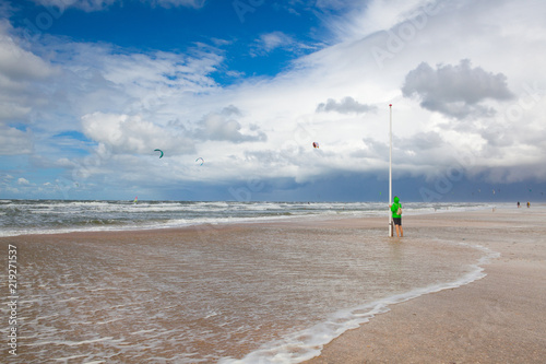 Favourite Lakolk beach for kiteboarding, surfing etc. Jutland, Denmark