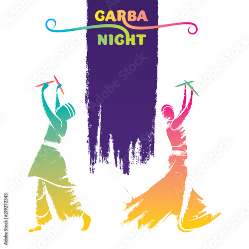 celebrate indian navratri festival poster design