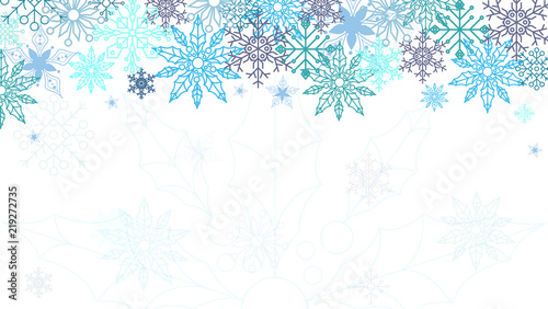 Elegant christmas background. Use your webpage  frontpage  card  invited card. Snowflakes ornament. Vector illustration. Eps 10.