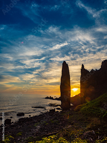 礼文島　地蔵岩