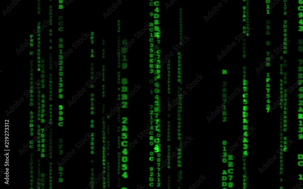 Digital binary data, streaming code background. Matrix background. Programming / Coding / Hacker concept. Cyberspace with green digital falling lines, abstract background, binary chain. Crypto space. Digital binary data, streaming code background. Matrix background. Programming / Coding / Hacker concept. Cyberspace with green digital falling lines, abstract background, binary chain. Crypto space.