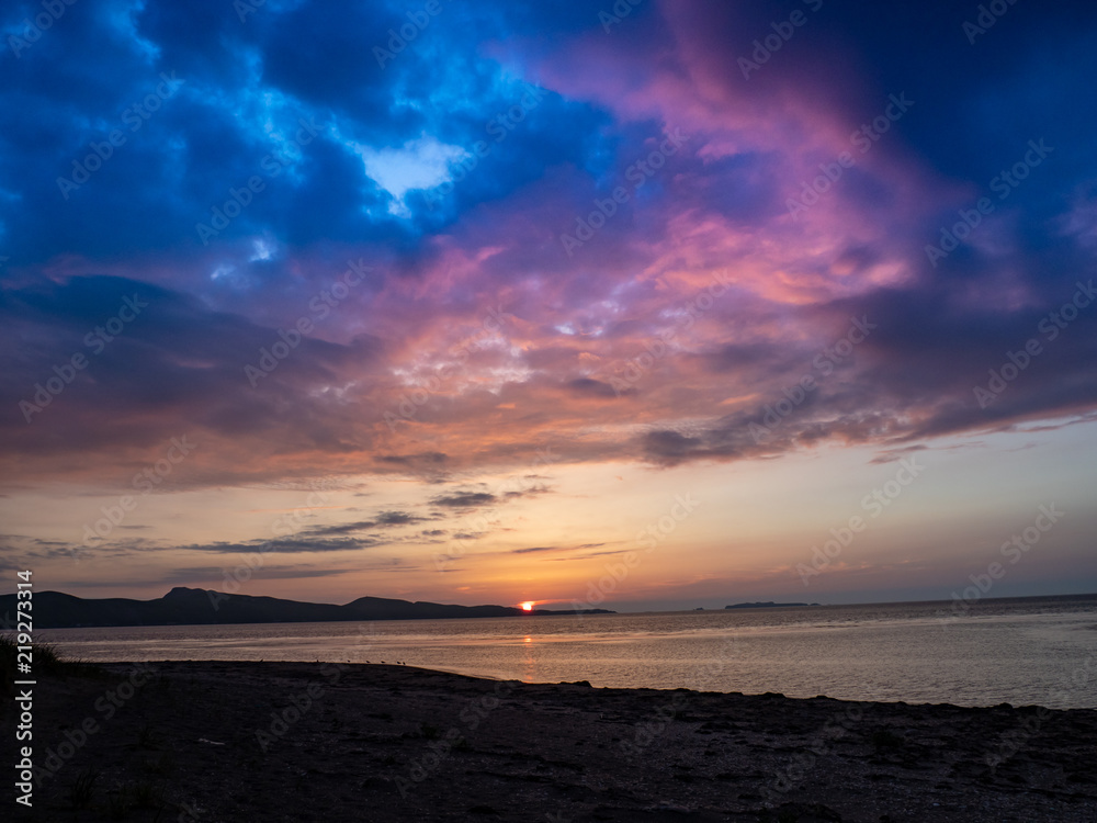 Obraz premium 礼文島の夕日