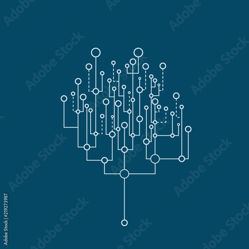 Abstract tree-chip