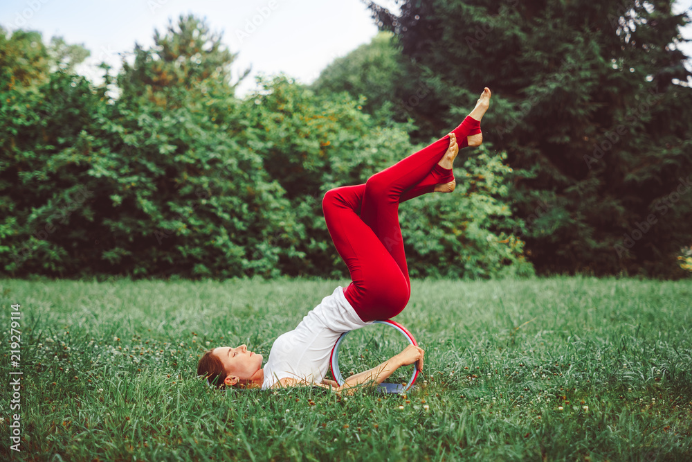 girl doing yoga outdoors girl doing yoga outdoors