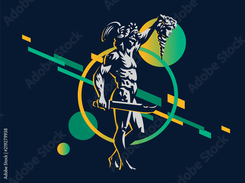 Perseus with the head of Medusa. 