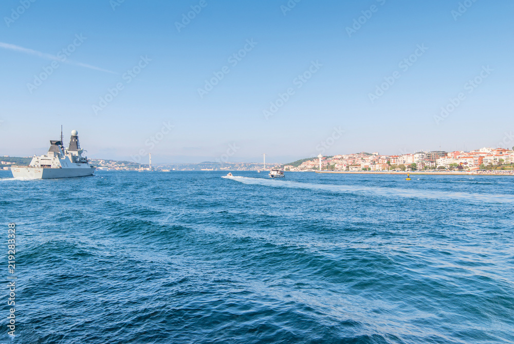 Panoramic view of Istanbul. Panorama cityscape of famous tourist destination