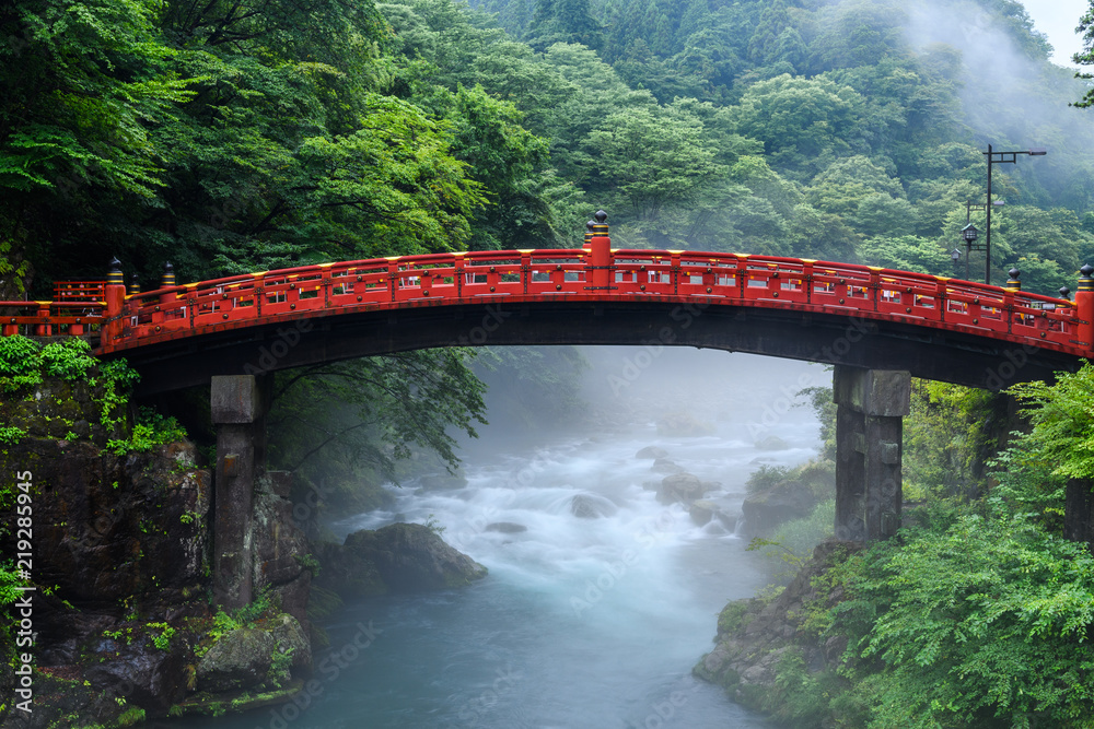 beautiful shinkyo bridge at Nikko, Japan beautiful shinkyo bridge at Nikko, Japan