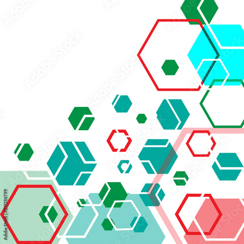 Vector polygon abstract background