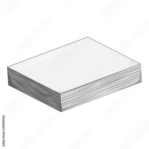 heap of paperwork sheet cartoon vector design isolated on white background