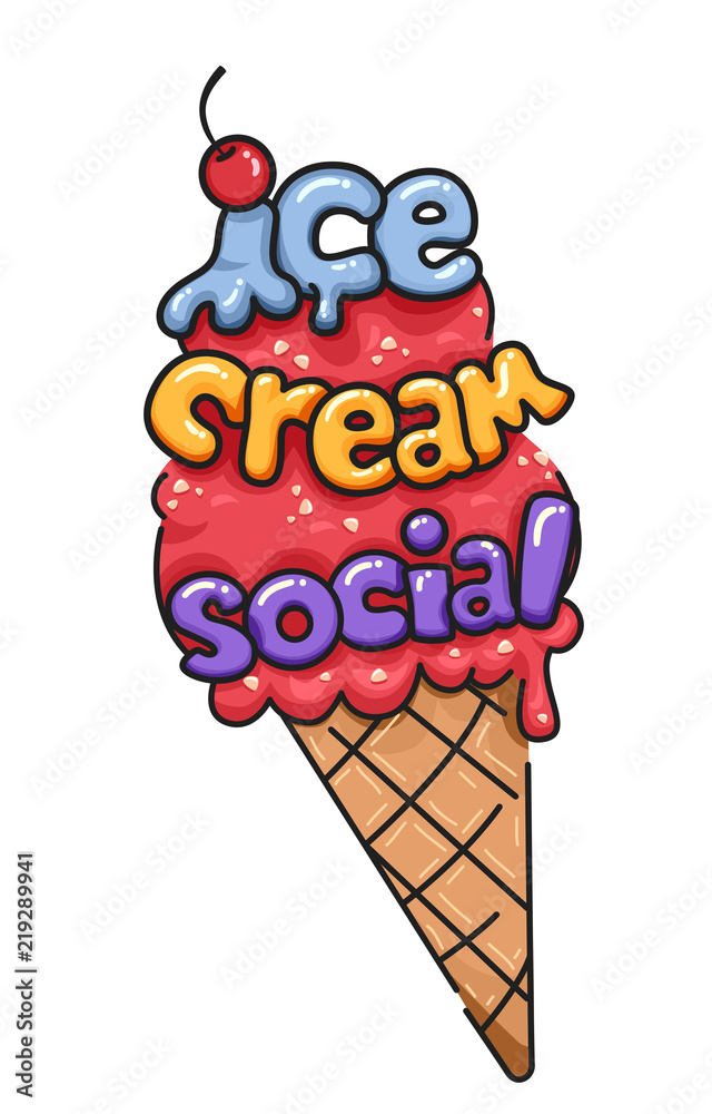 Ice Cream Social Clip Art