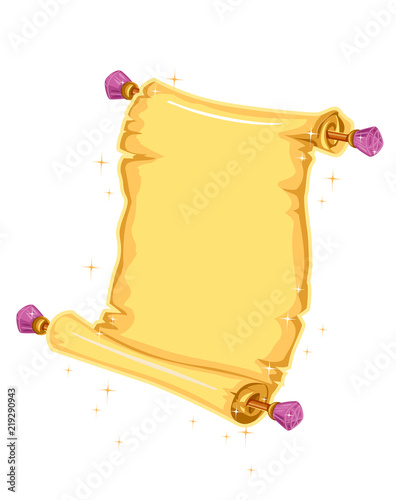 Magical Scroll Illustration