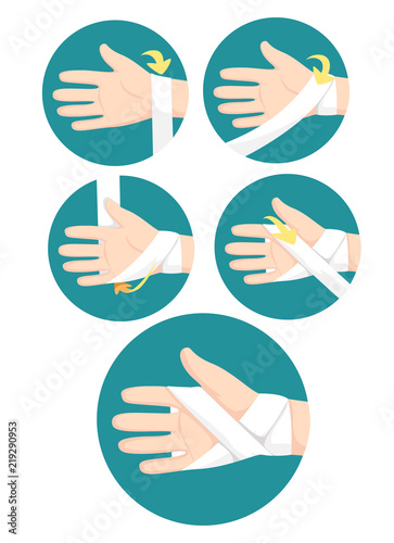First Aid Hand Bandaging Kids Training