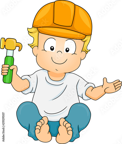 Kid Toddler Boy Constructio...