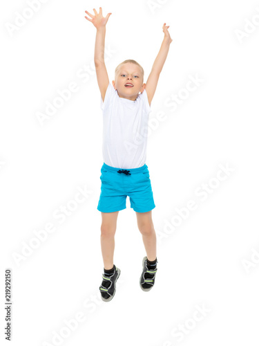 Little boy jumping © lotosfoto
