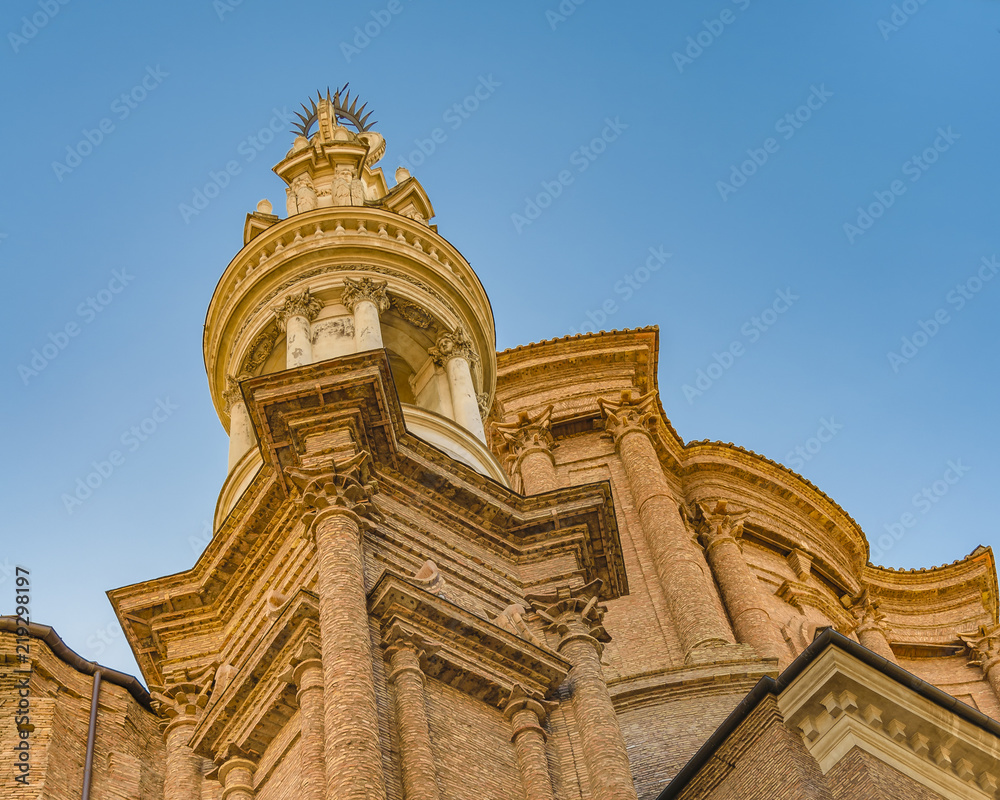 Baroque Style Church Low Angle View