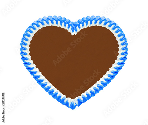 Blaues Lebkuchenherz