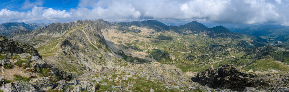 Panoramic view from Montmalus Peak in Andorra