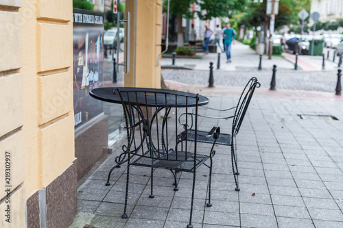 coffee table in small city central europe © Andrey Cherkasov