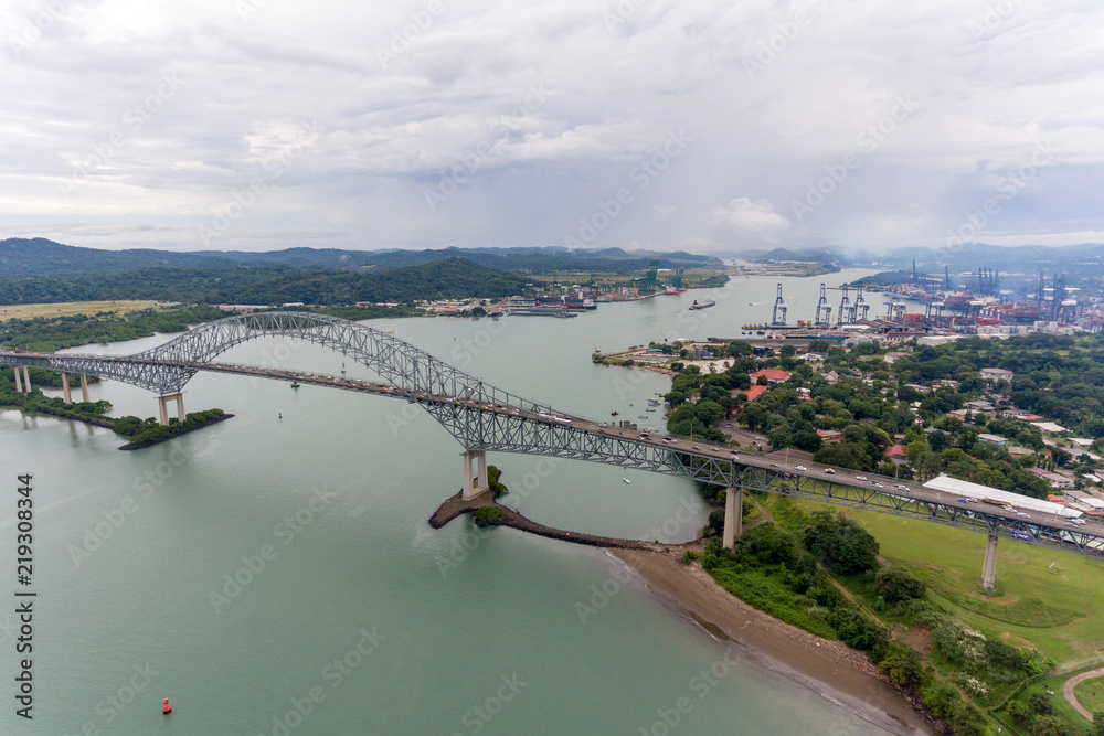 Fototapeta premium Aerial Bridge of the Americas - Panamá