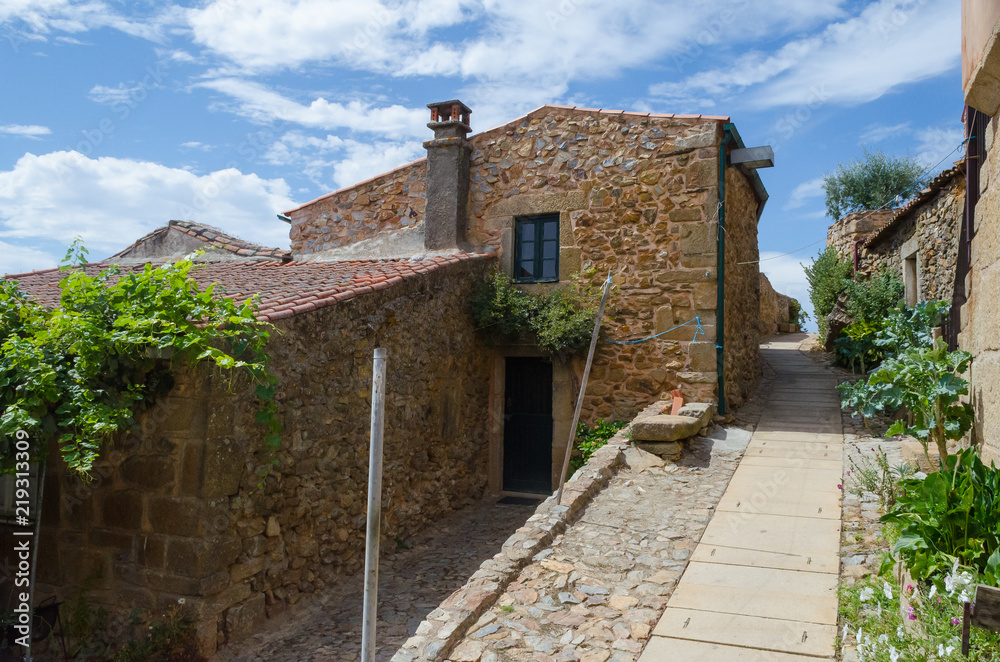 Street of Castelo rodrigo, medieval town in Douro Región. Portugal