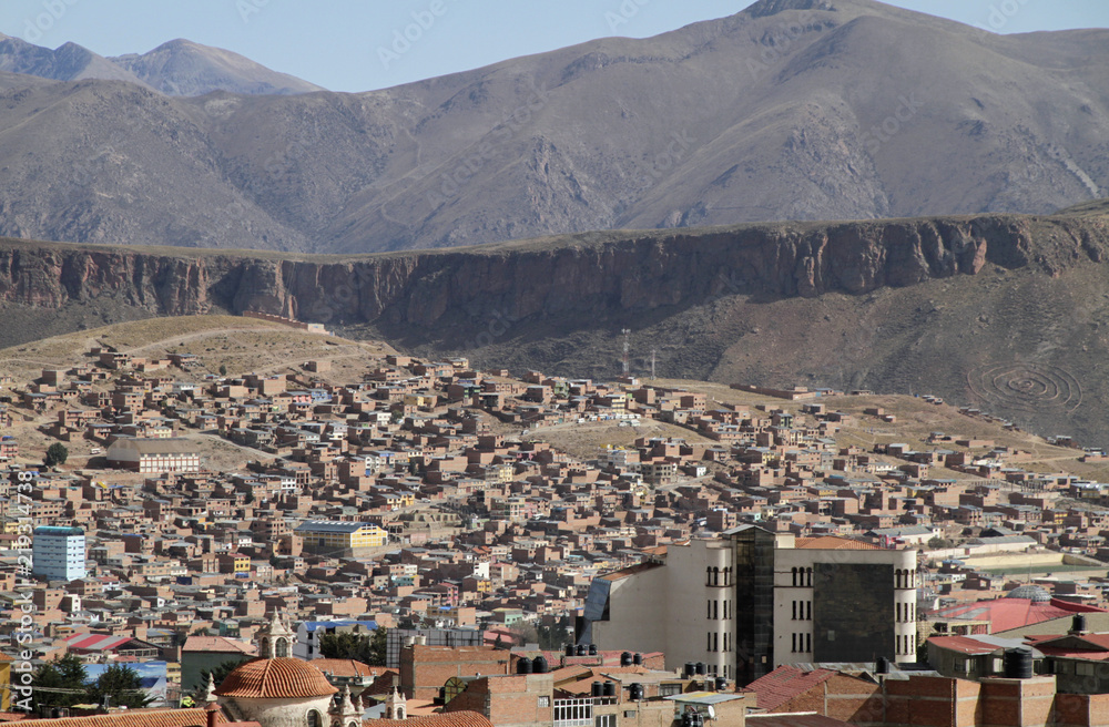 View over the city of Potosi, Bolivia