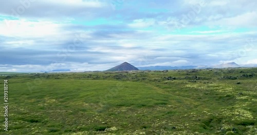 Vindbelgjarfjall Mountain In The Skútustaðahreppur, Northern Iceland