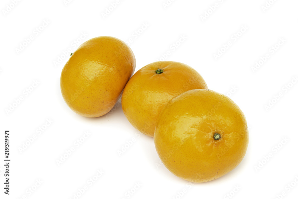 fresh mandarin orange isolated on white background. fresh mandarin orange isolated on white background.