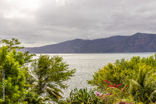 A typical view on Apoyo lake Nicaragua