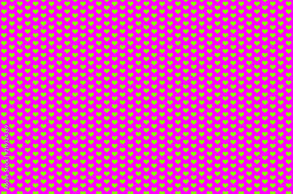 green hearts on pink background green hearts on pink background