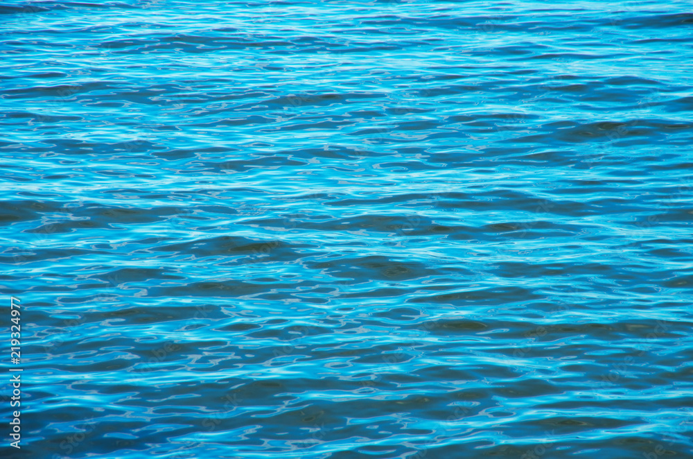 Blue sea water background