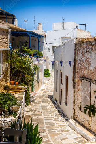 Alley in Lefkes village, Paros, Greece