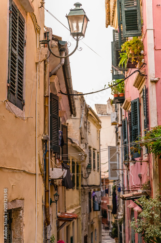 Old town in Corfu  Greece