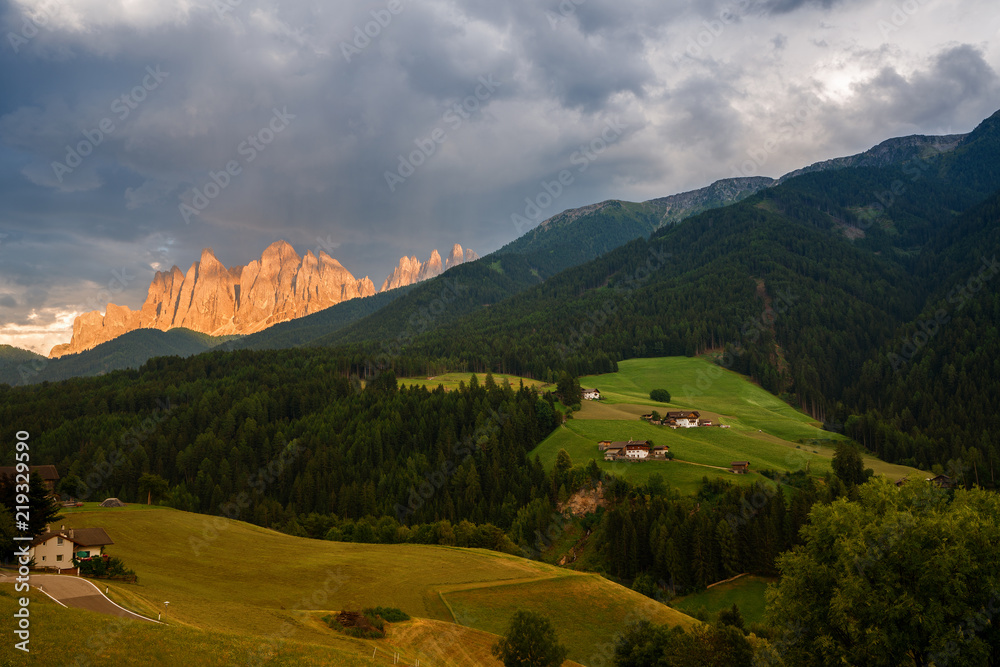 View of the Geisler, Dolomites.