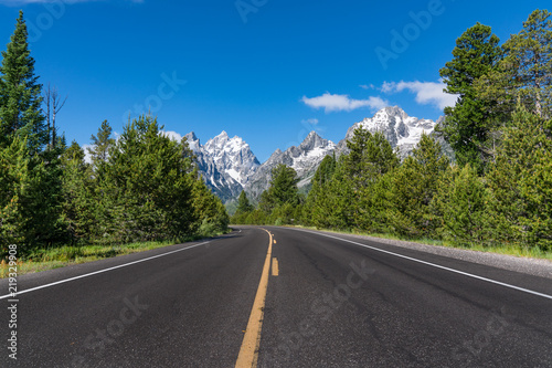 Road in Grand Teton National Park
