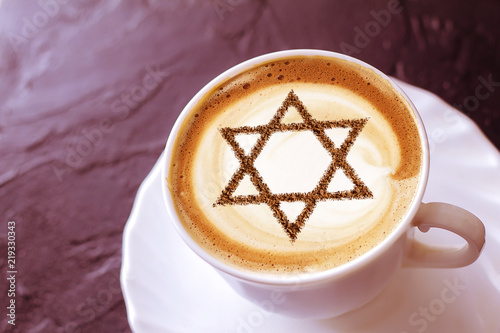 a cup of coffee in Israel