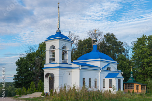 Church of Intercession of Blessed Virgin Mary, Podvorie Saburovo of Holy Trinity-St. Sergius Lavra, near Sergiev Posad, Moscow district, Russia photo