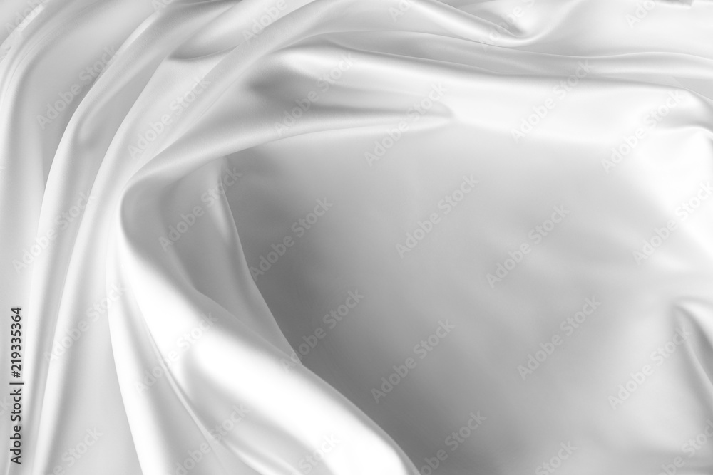 White silk fabric