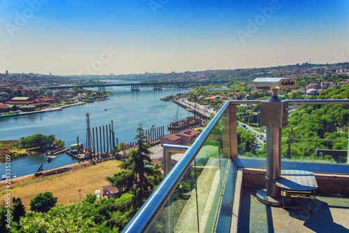 Photographie Greatest panoramic view of Golden Horn from Pierre Loti hilltop