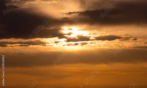Fototapeta Naklejka Na Ścianę i Meble -  Cloudy sky at sunset