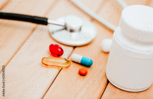 Drog. Pills. Medicine. photo
