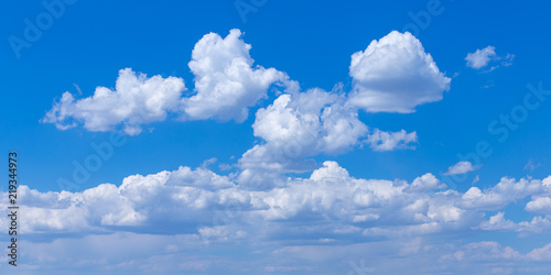 Blue sky background with clouds