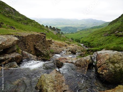 Lake on Mount Snowdon in Wales