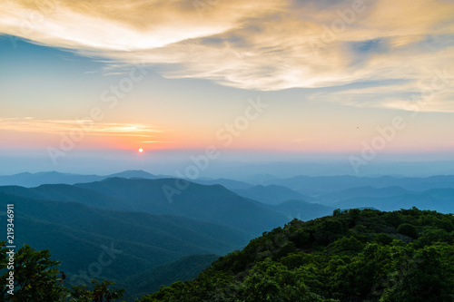 Slika na platnu Blue Ridge Sunset 2