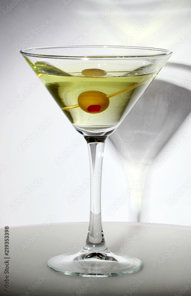 Martini Drink With Olive