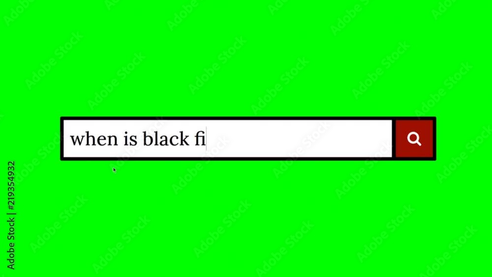 Writing a question on a fake search engine and clicking on the lens icon for the answer: when is Black Friday? Writing a question on a fake search engine and clicking on the lens icon for the answer: when is Black Friday?