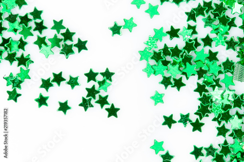 a lot of Christmas stars on a white background