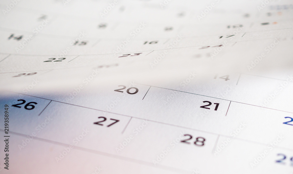 calendar page flipping sheet close up background calendar page flipping sheet close up background