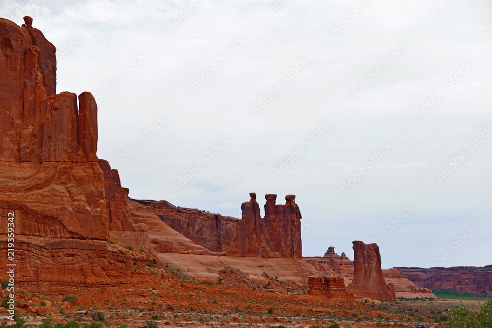 The Three Gossips at Arches National Park Utah