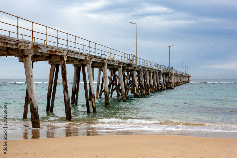 Fototapeta premium The Port Noarlunga Jetty located in South Australia on the 23rd August 2018